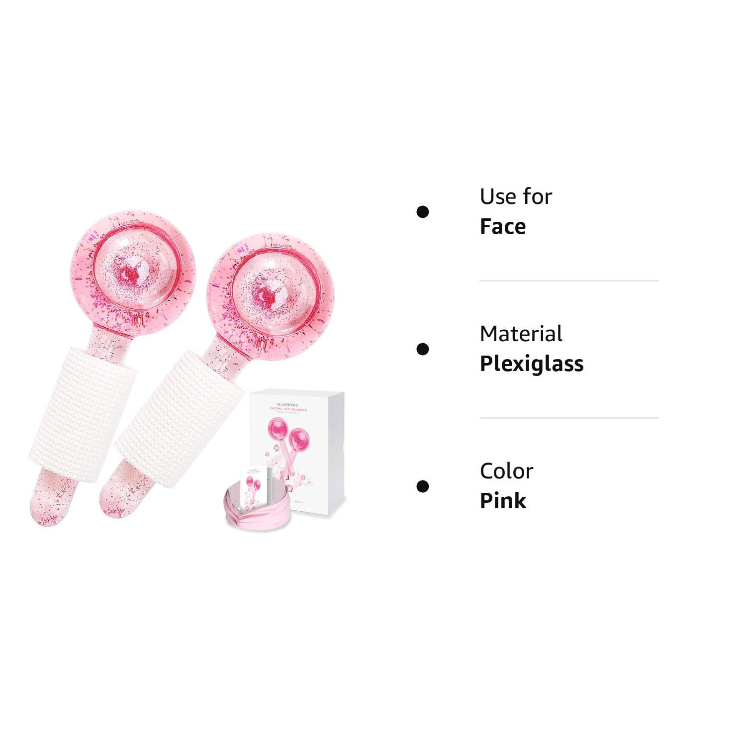 Ice Globes for Facials, Ice Globes, Face Massager, Face Tools, Facial Ice Globes, Cooling Globes, Globes for Face Neck & Eyes, Daily Beauty, Tighten Skin, Anti Ageing, Reduce Puffy and Wrinkle