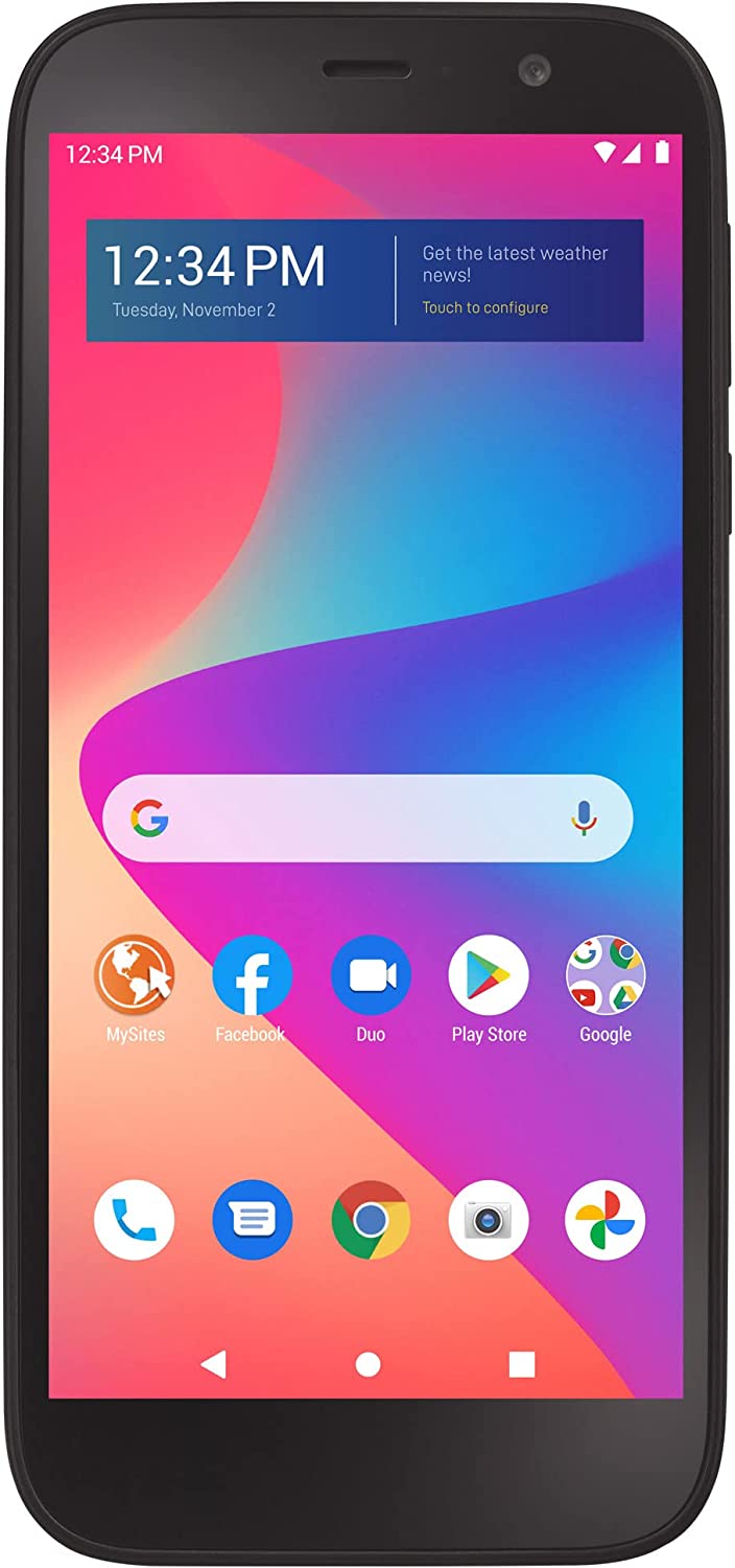 Simple Mobile BLU View 2, 32GB, Black - Prepaid Smartphone (Locked)