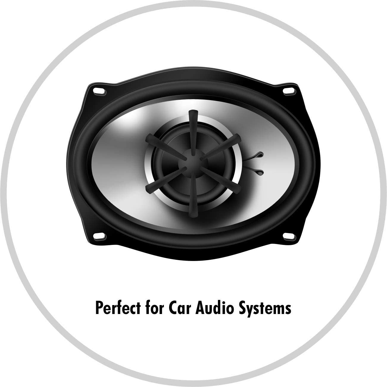 InstallGear 14 Gauge AWG Speaker Wire Cable (100ft - White) | White Speaker Cable | Speaker Wire 14 Gauge | 14 Gauge Wire for Outdoor， Automotive， and Marine