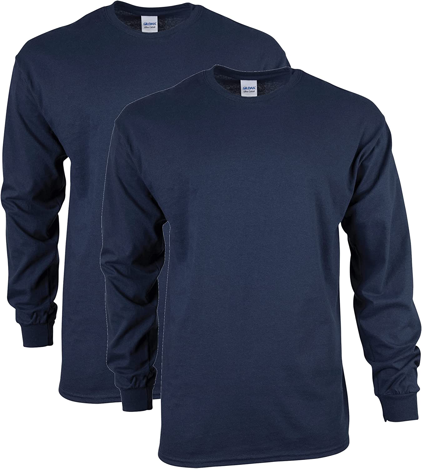 Gildan Men's Ultra Cotton Long Sleeve T-Shirt, Style G2400, Multipack