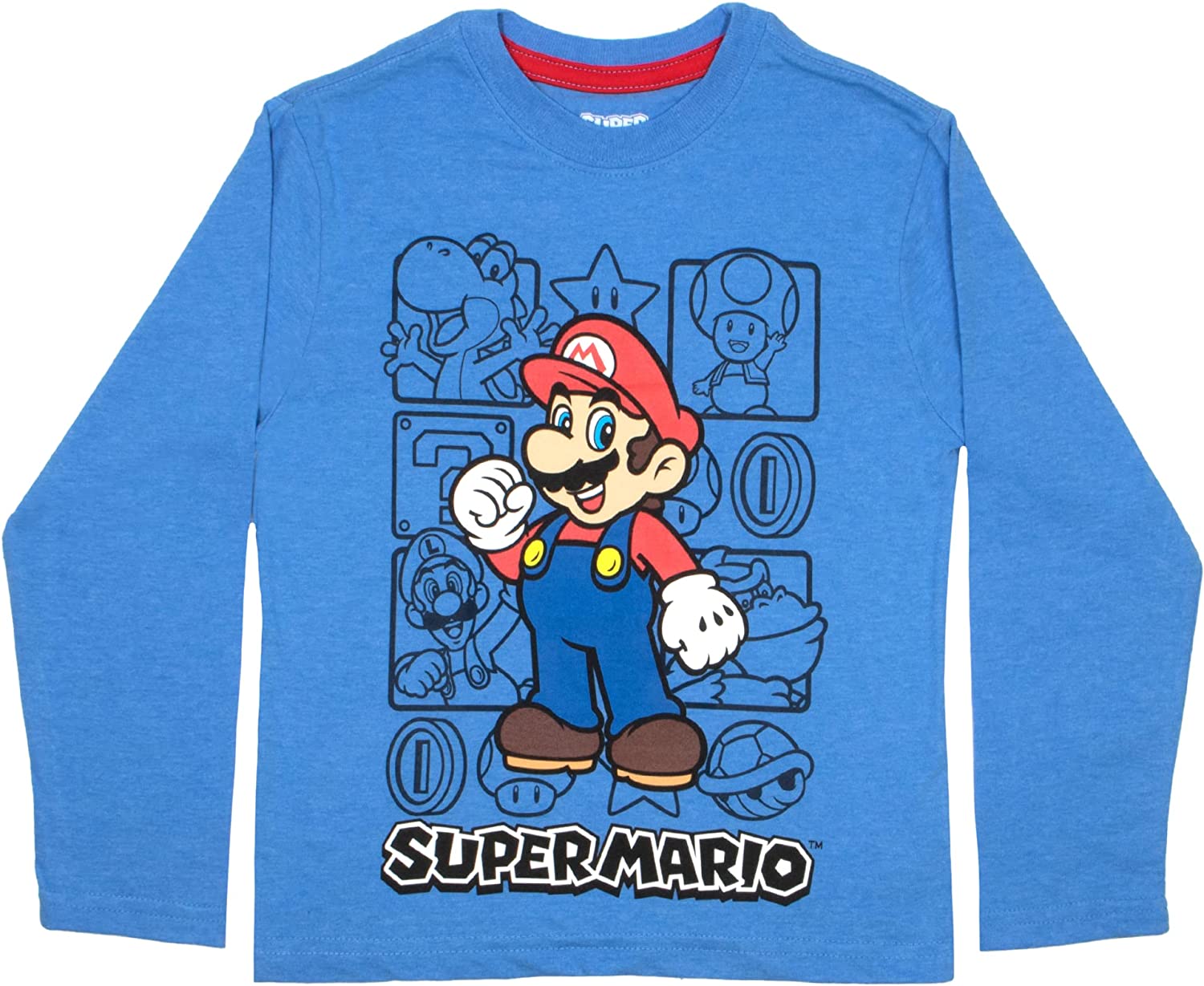 Nintendo Boys Super Mario Bros, Mario Kart Long Sleeve Graphic Tee Shirt Top