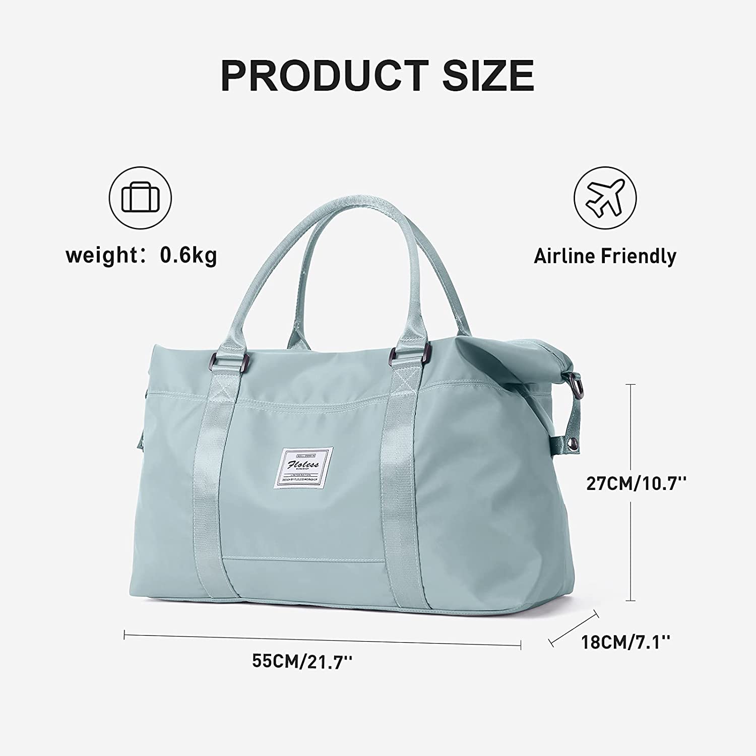 Sport Travel Duffle Bag Large Gym Tote Bag for Women， Weekender Bag Carry on Bag for Airplane， Ladies Beach Bag Overnight Bag Waterproof Bag Luggage Bag with Wet Bag