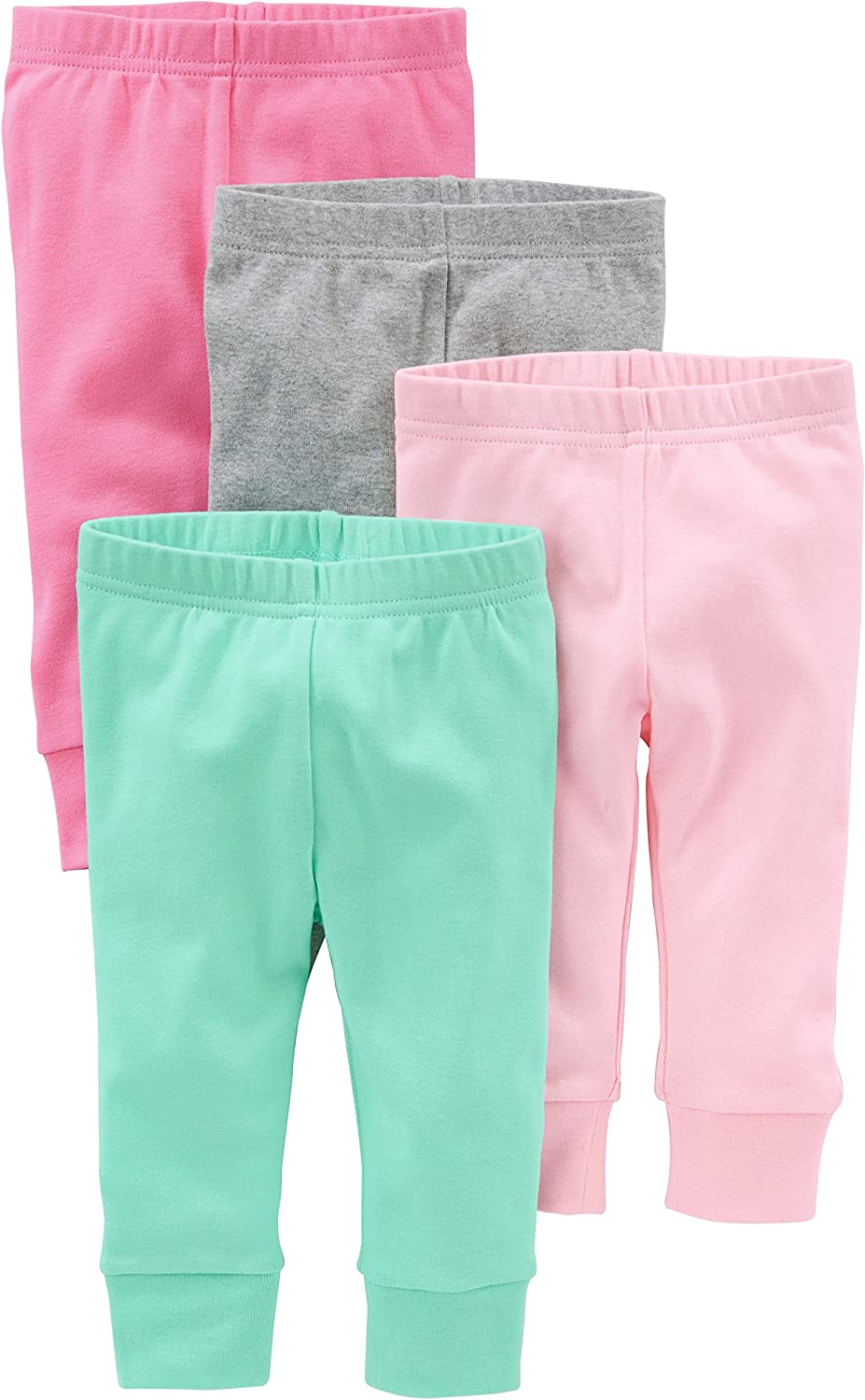 Simple Joys by Carter's Baby Girls' Pant, Pack of 4