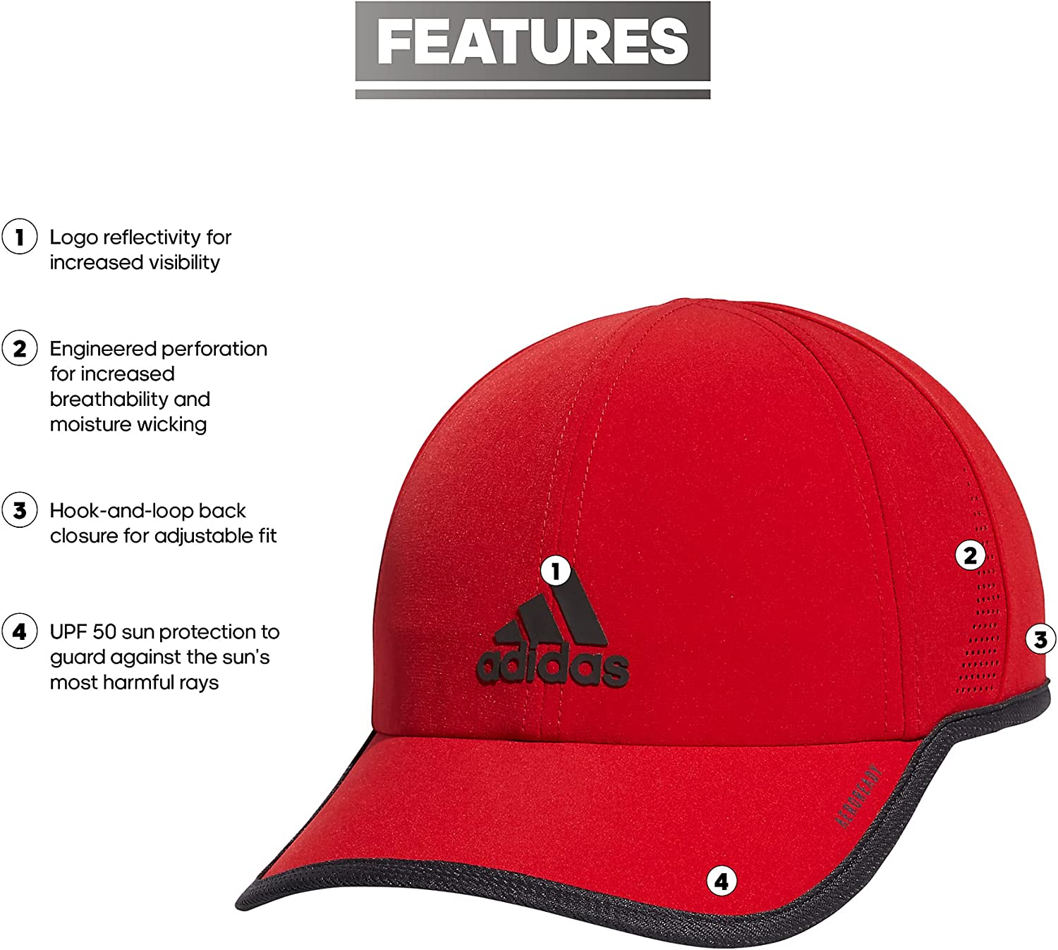 adidas Men&#39;s Superlite Relaxed Fit Performance Hat