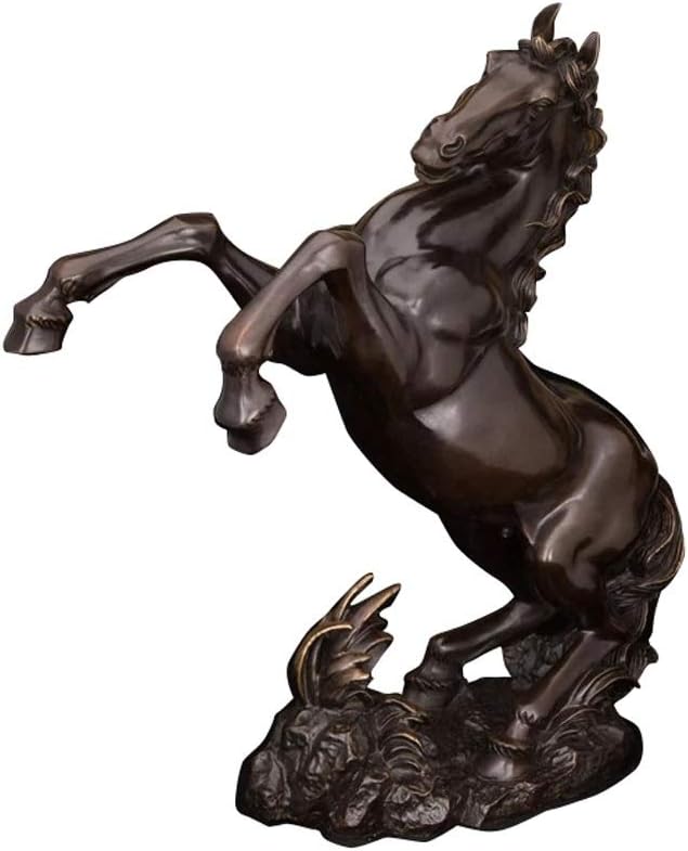 MJWDP Office Decoration Usage Bronze Metal Horse Statue Custom Antique Jumping Bronze Horse Sculpture Figurines