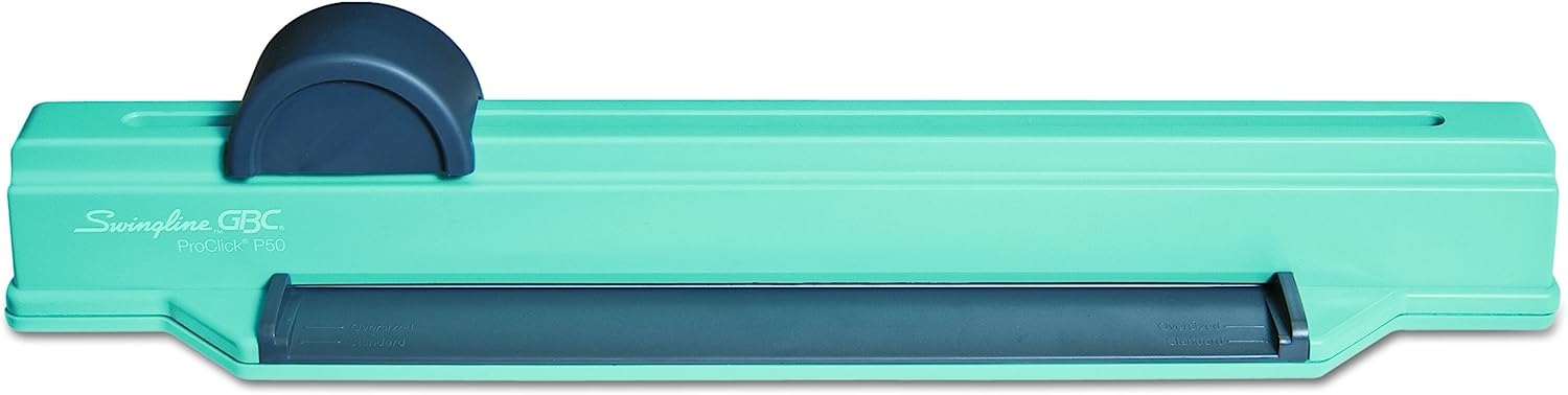 Swingline GBC Binding System, Manual, Desktop Binding Punch, 6 Sheet Punch Capacity, ProClick P50 (2515650) , Blue