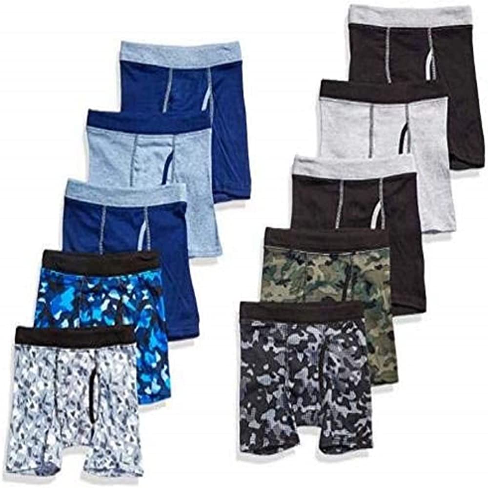 Hanes Boys' ComfortSoft Printed Boxer Briefs