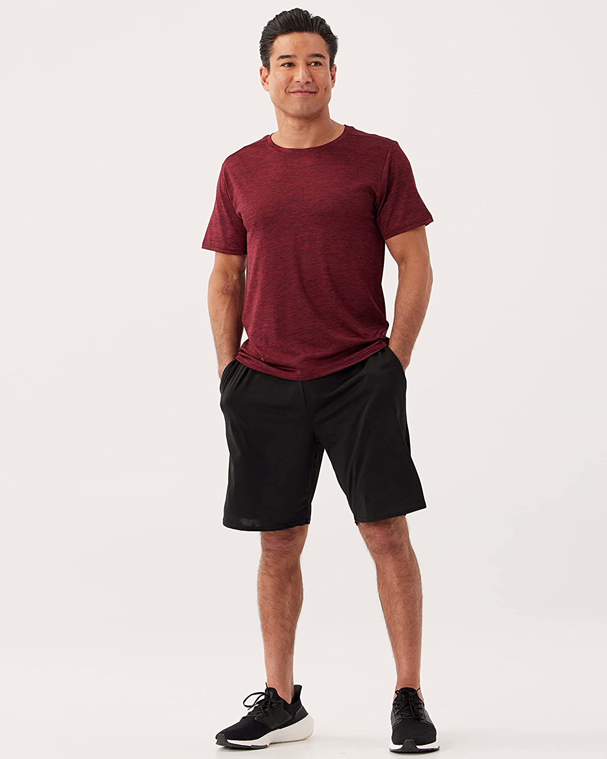 5 Pack: Men’s Dry-Fit Moisture Wicking Active Athletic Performance Crew T-Shirt