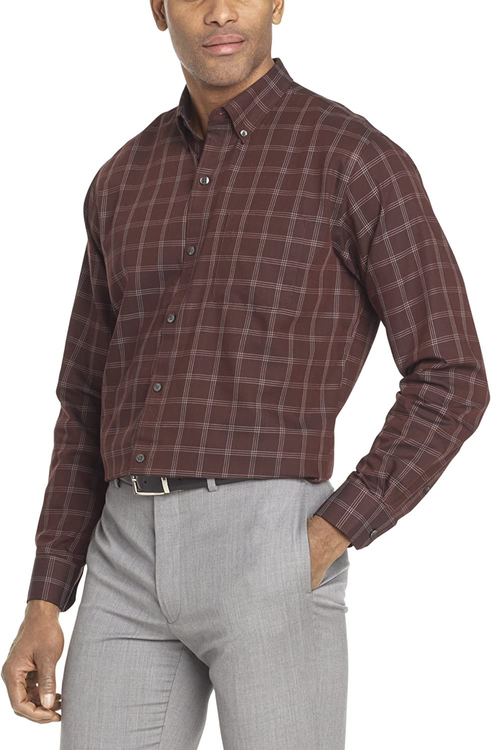 Van Heusen Men's Wrinkle Free Long Sleeve Button Down Shirt
