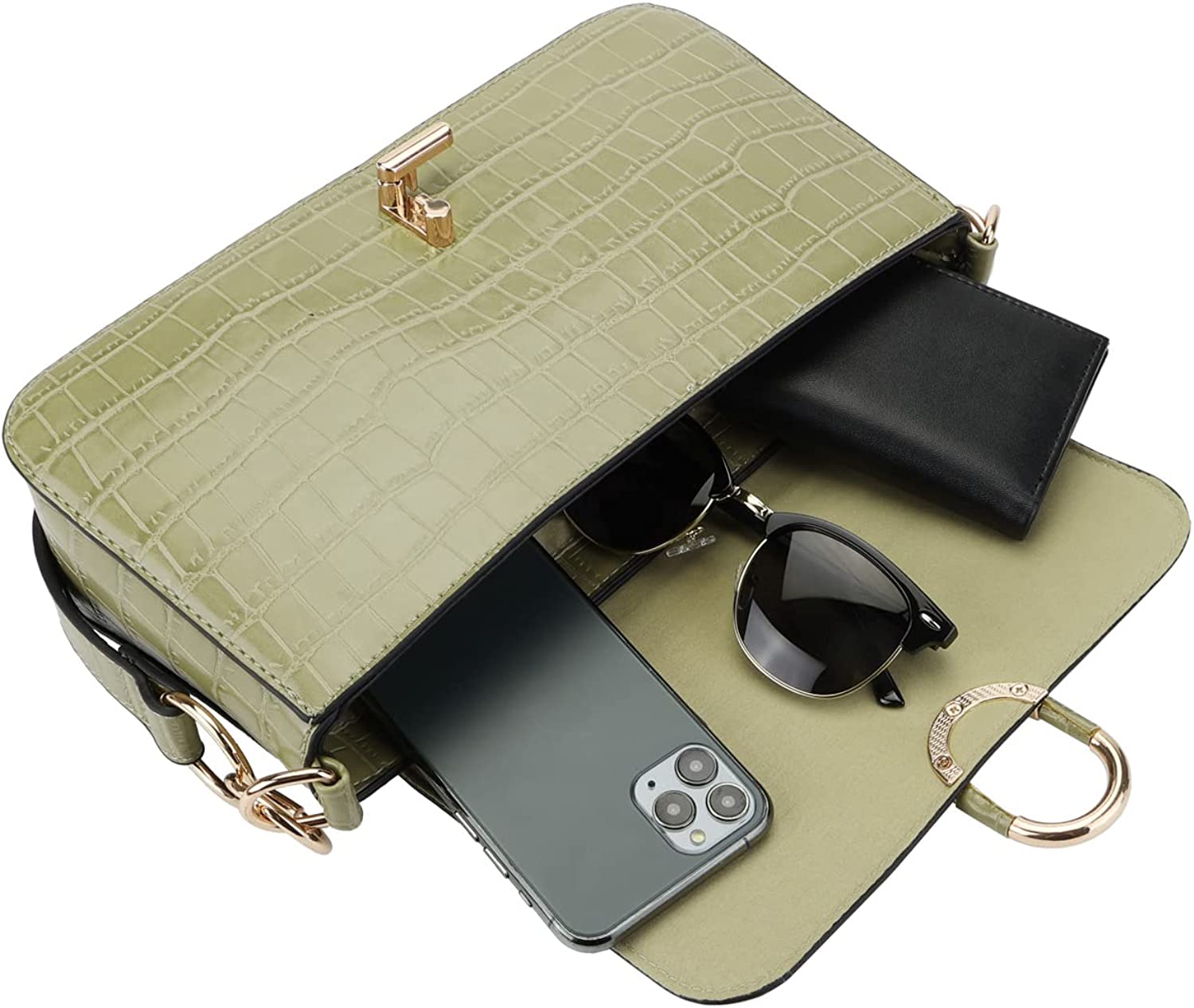 Women Shoulder Bag Handbag Crossbody Crocodile Pattern Designer shoulder Bags