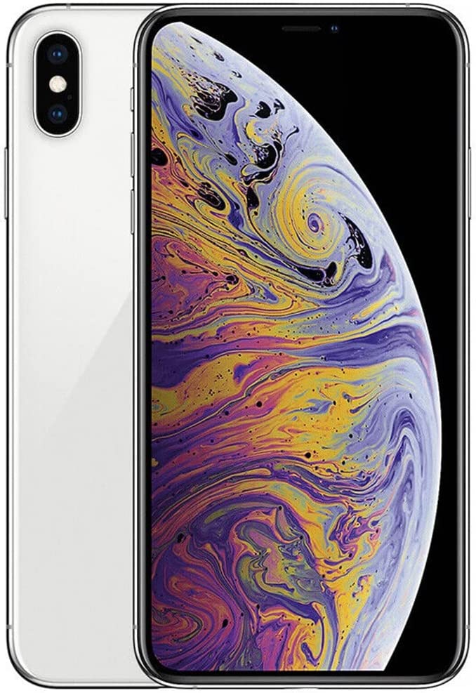 Apple iPhone XS Max, US Version, 512GB, Silver - Unlocked (Renewed)