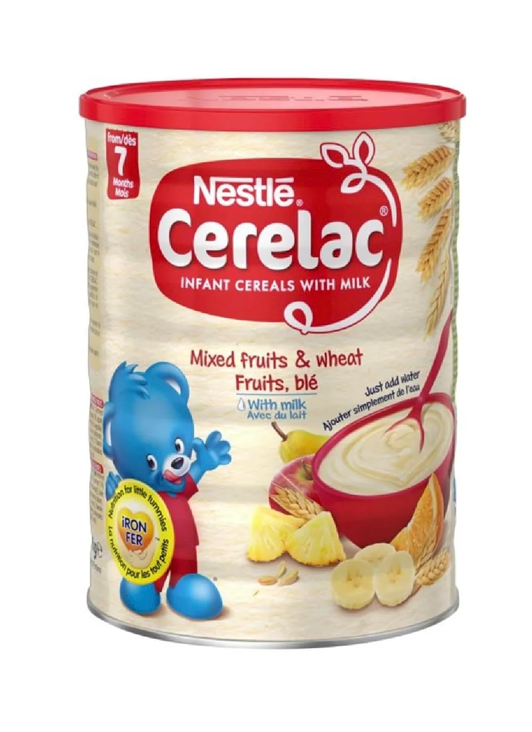 Nestle Cerelac Infant Cereal with Milk & Wheat mixed fruit, 35.27 Ounce