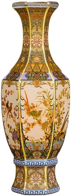 ZSEDP Ceramics Antique Enamel Vase Living Room Home Decoration Wine Cabinet Frame Handicraft Ornaments