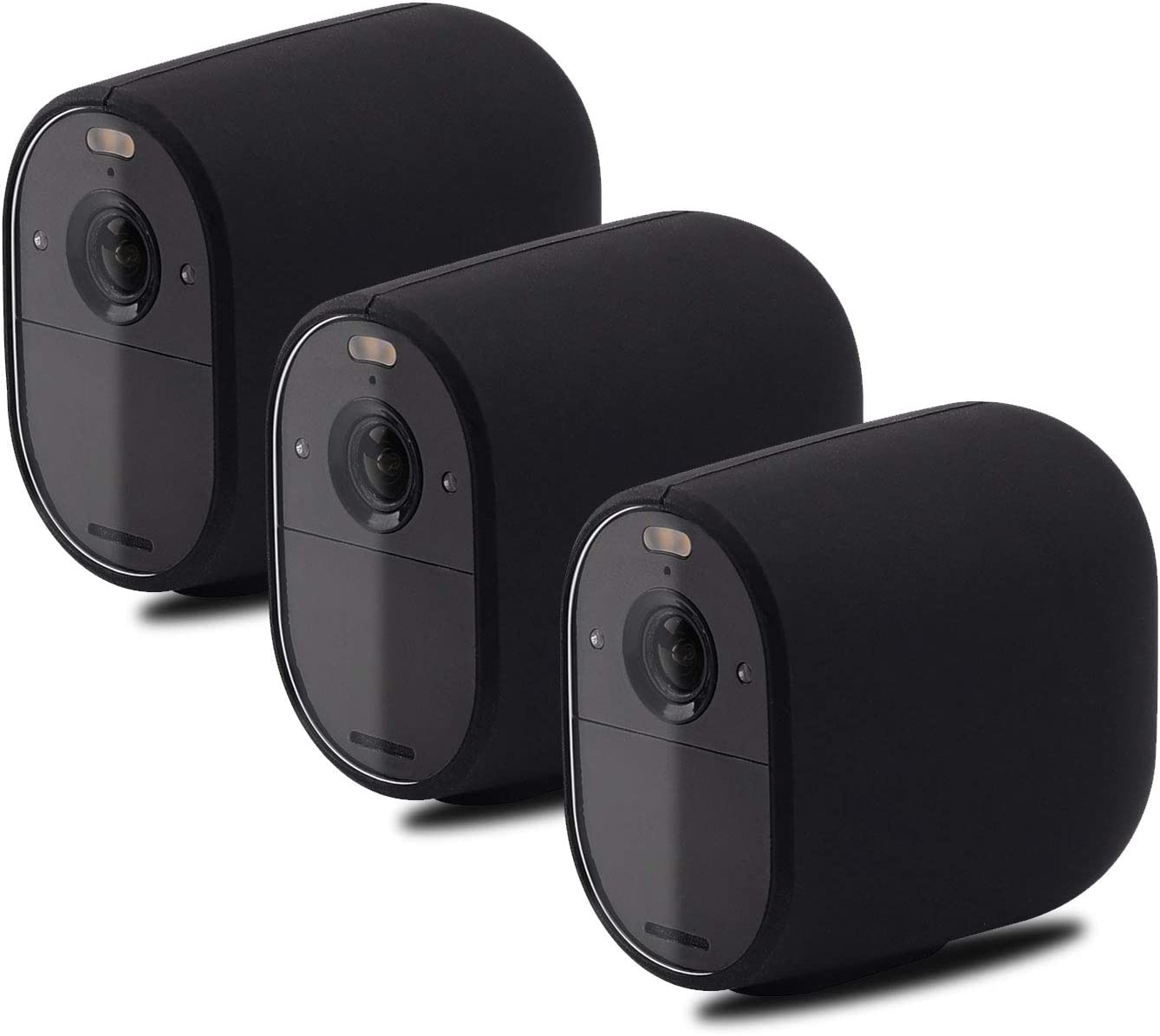 HOLACA Protective Silicone Skins for Arlo VMC2330 Essential Spotlight Camera - Accessories and Anti-Scratch Protective Cover - Extra Protection(Black) (3 Pack)