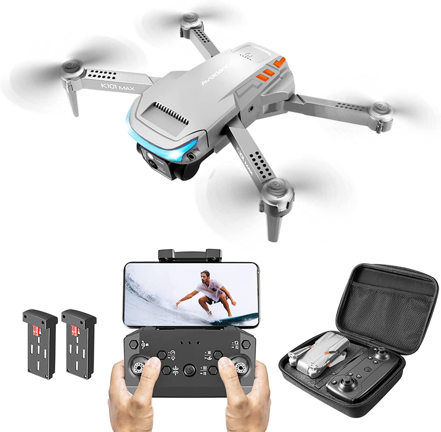 OKYUK Mini FPV Drones with Camera 1080P HD Drones for Kids Adults Beginners Christmas Birthday Gifts for Boys Girls Toys with Altitude Hold, One Key Landing, Obstacle Avoidance, Speed Adjustment, Head