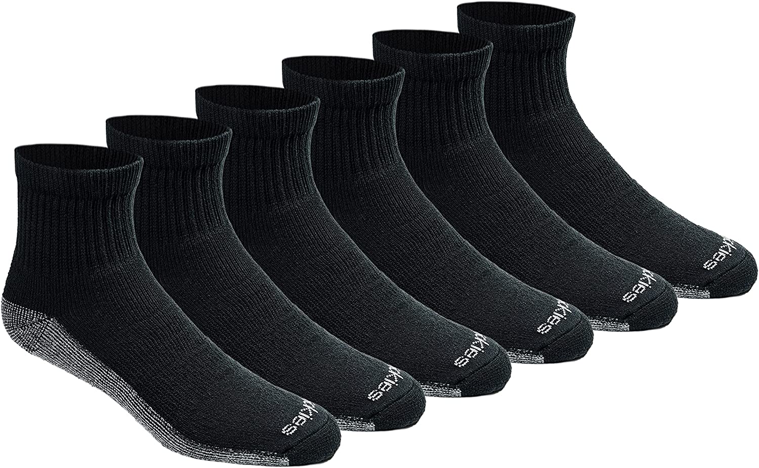 Dickies Men's Dri-Tech Moisture Control Quarter Socks Multi-Pack