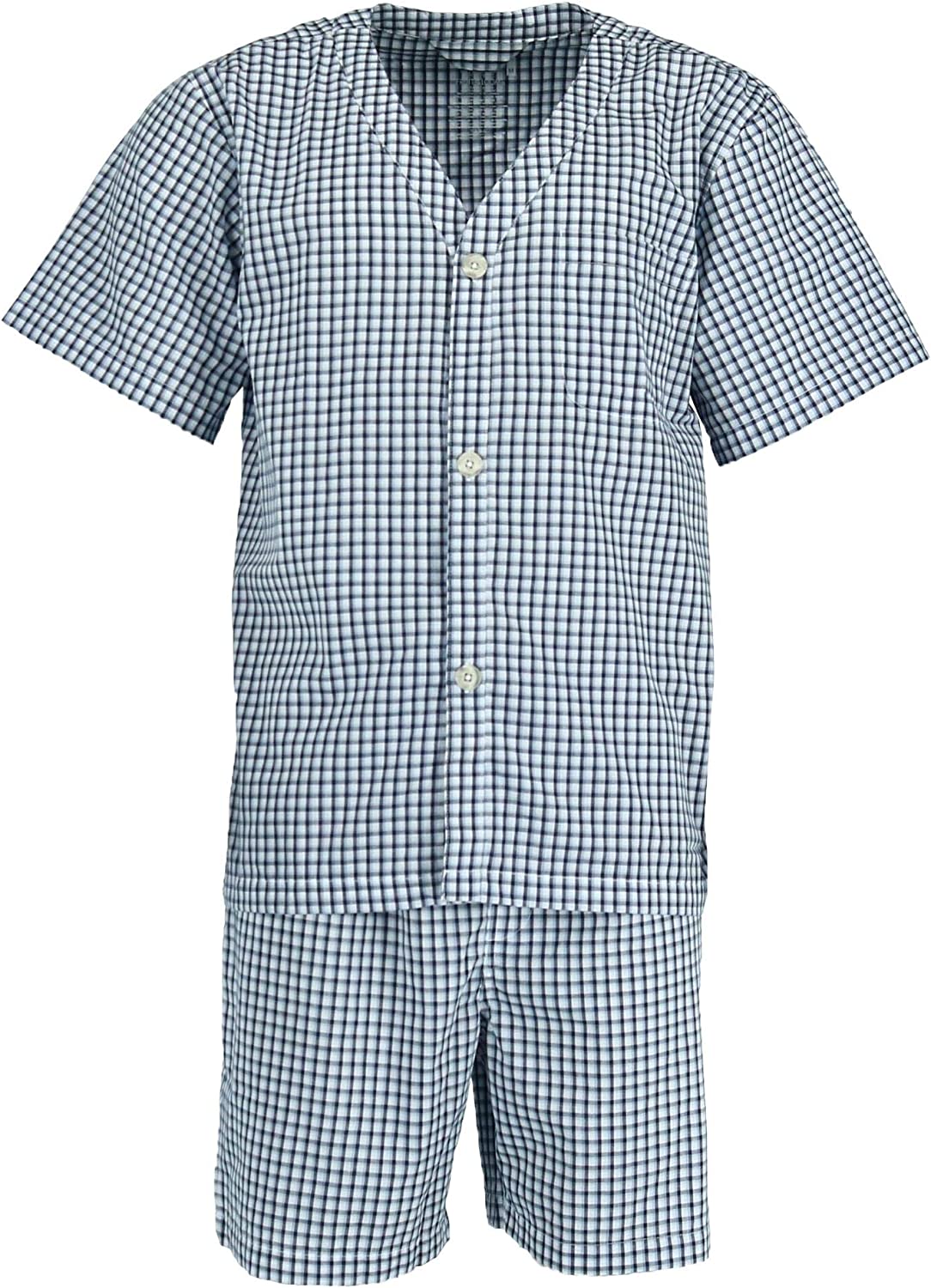 Fruit of the Loom Men's Broadcloth Short Sleeve Pajama Set