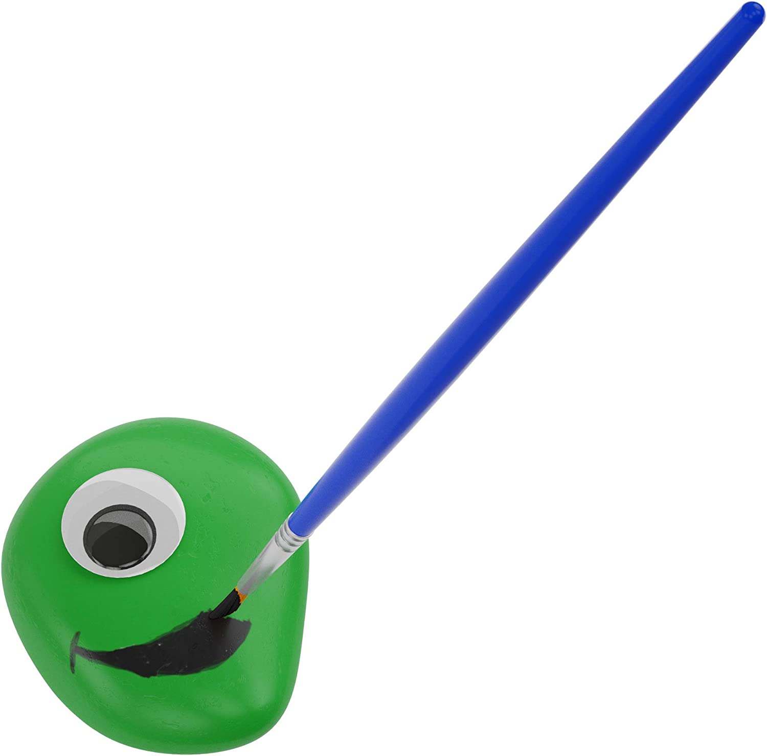 Dan&Darci Rock Painting Kit for Kids - Arts and Crafts for Girls & Boys Ages 6-12 - Craft Kits Art Set - Supplies for Painting Rocks - Best Tween Paint Gift Ideas for Kids Activities Age 6 7 8 9 10