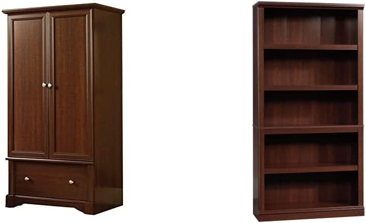 Sauder Palladia Armoire, Select Cherry finish