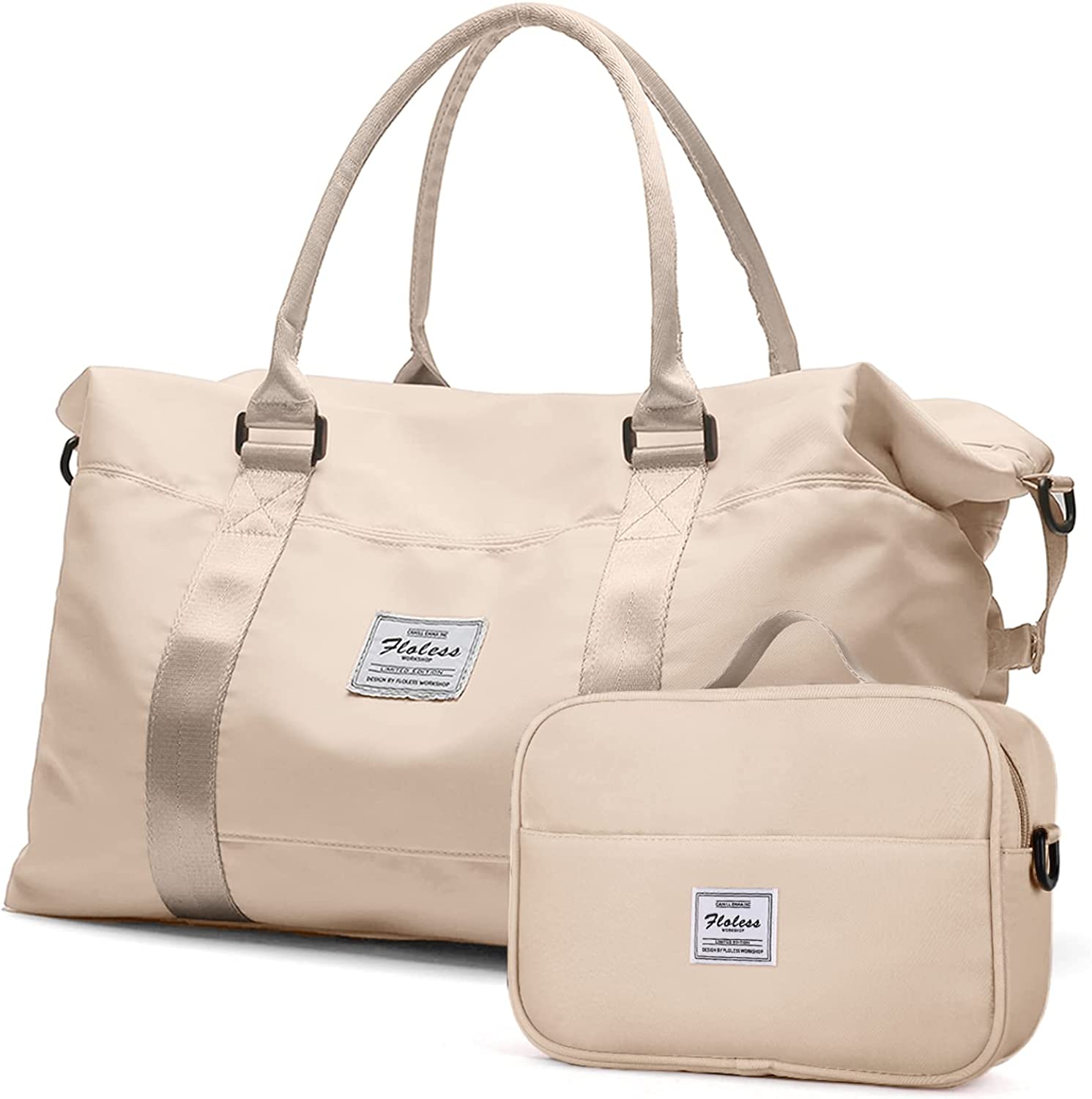 HYC00 Travel Duffel Bag, Sports Tote Gym Bag, Shoulder Weekender Overnight Bag for Women