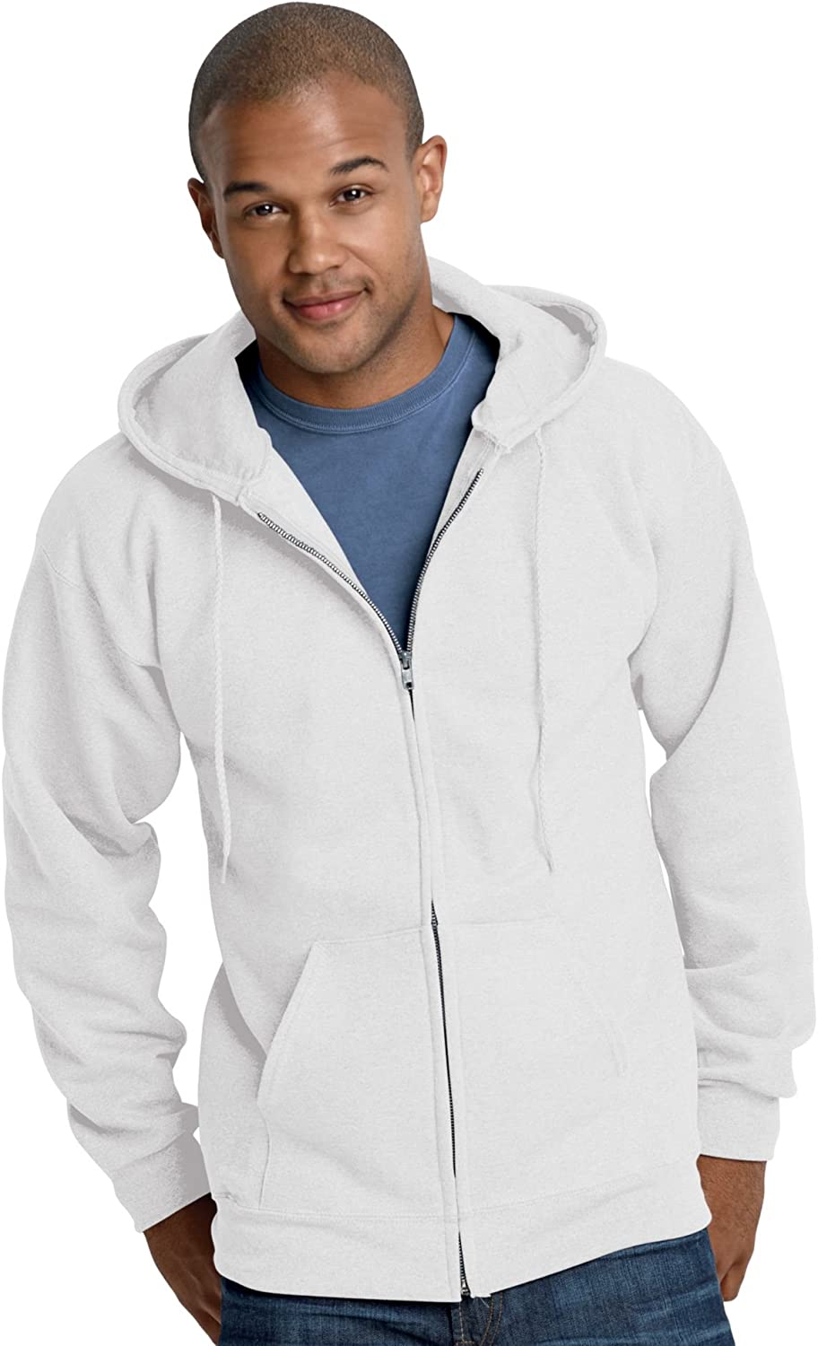 Hanes Ultimate Cotton Full-Zip Fleece Hood 10oz. Sweatshirt