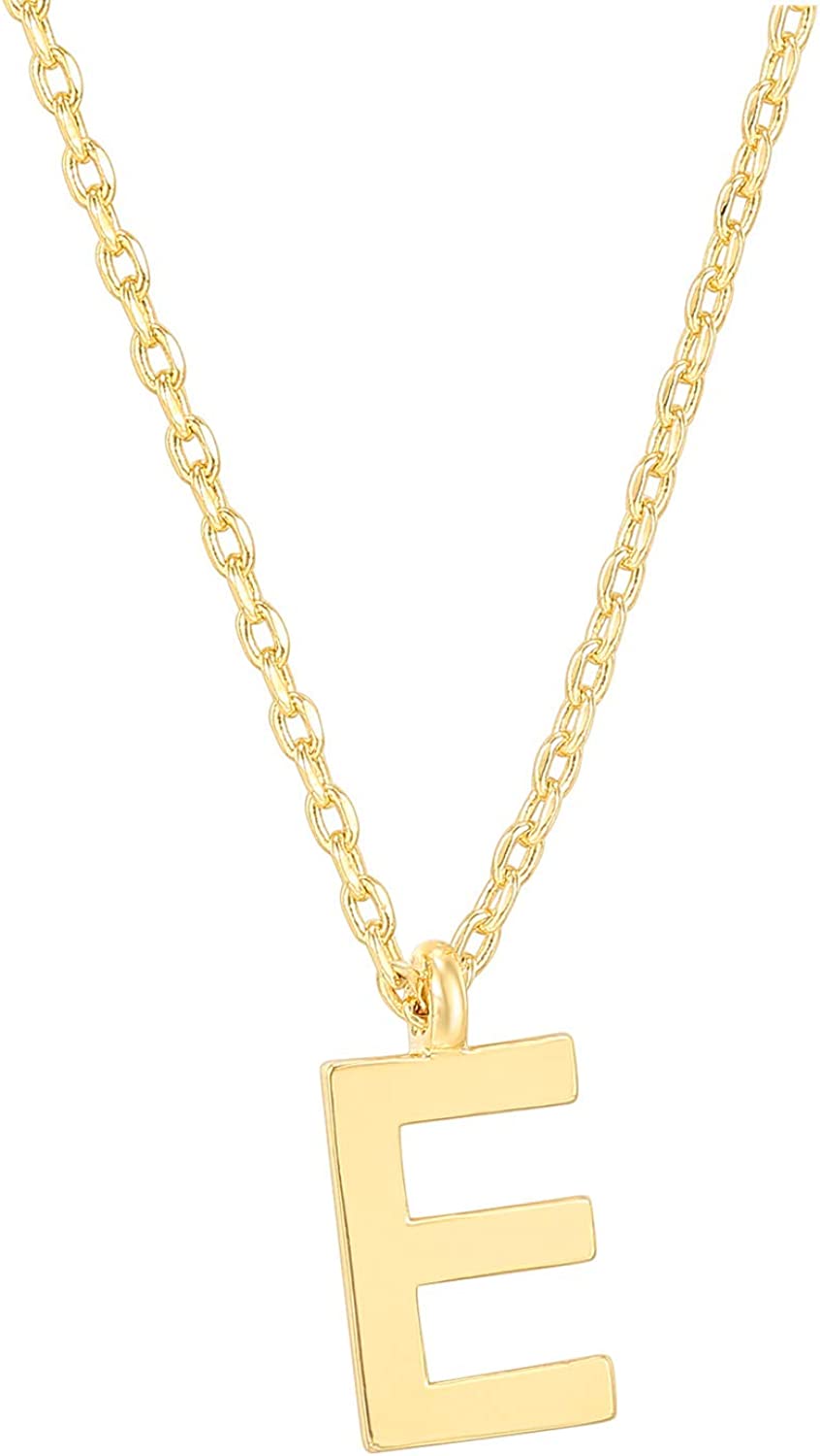 PAVOI 14K Gold Plated Initial Necklace | Letter Necklaces for Women