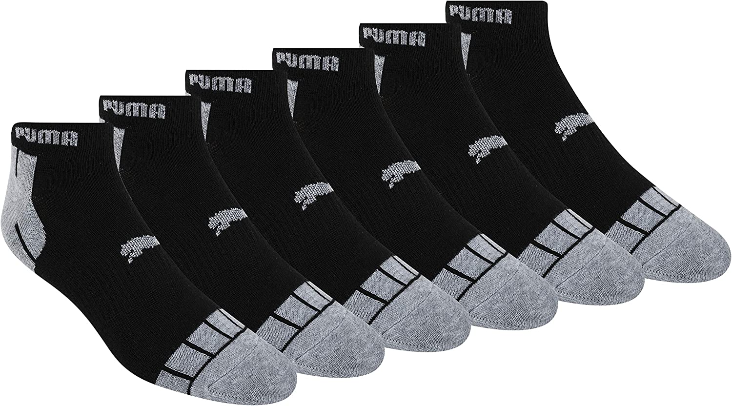 PUMA mens 6 Pack Low Cut Socks