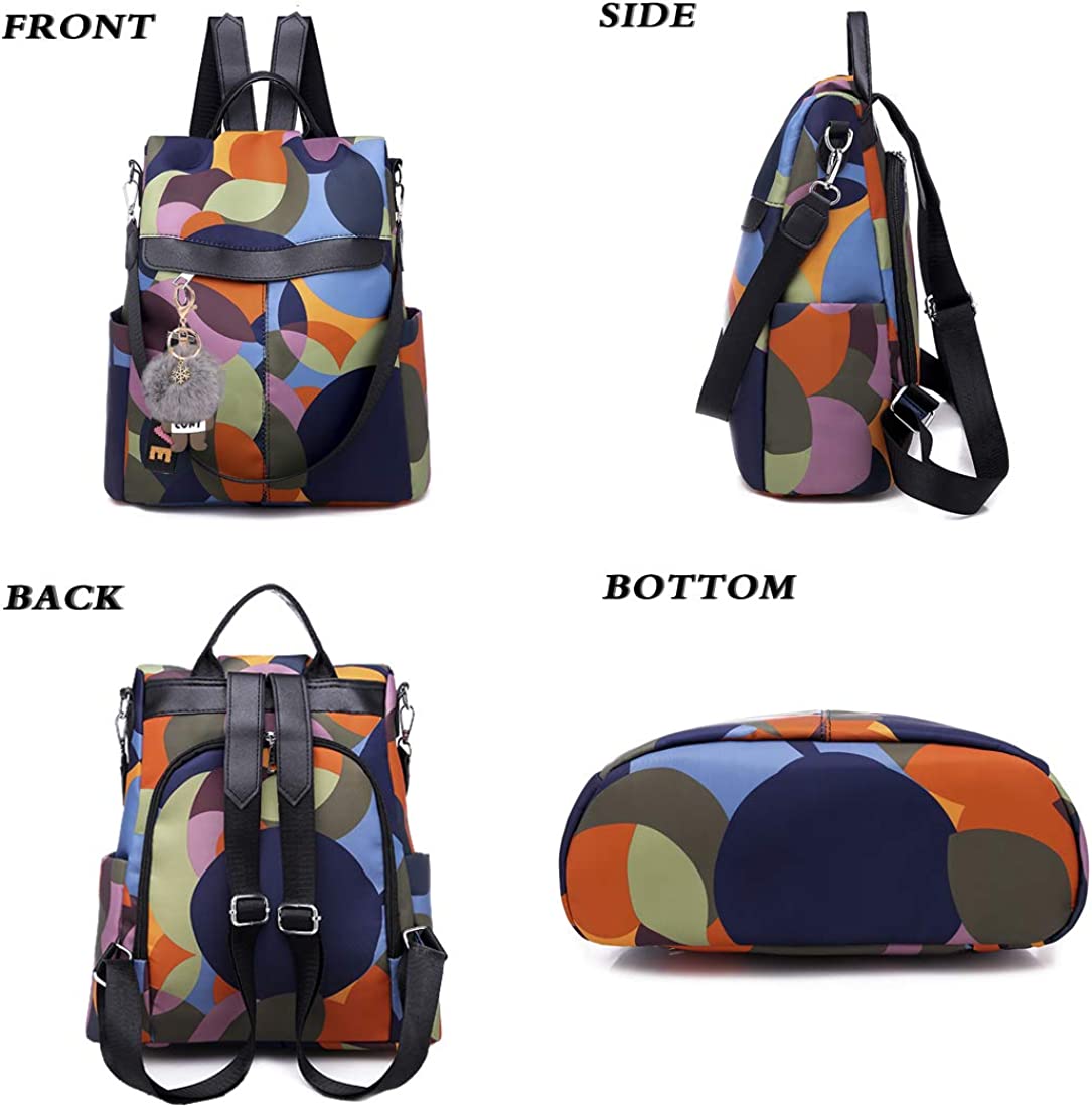 Backpack Purse for Women Waterproof Rucksack Anti-theft Handbag Travel Bag