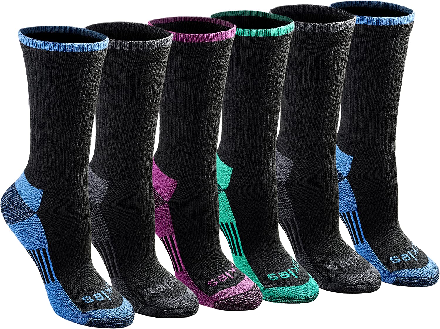 Dickies Women's Dritech Advanced Moisture Wicking Crew Sock (6/12 Packs)